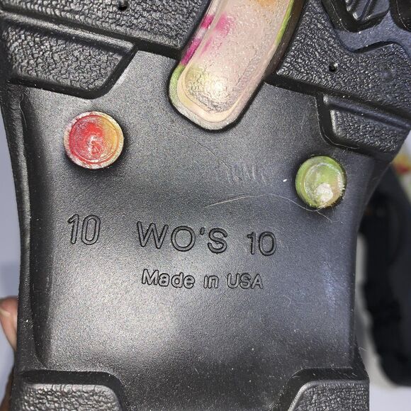 Sloggers Shoes Womens Size 10 Floral Garden Clogs Slip On Waterproof Made USA - Picture 10 of 10